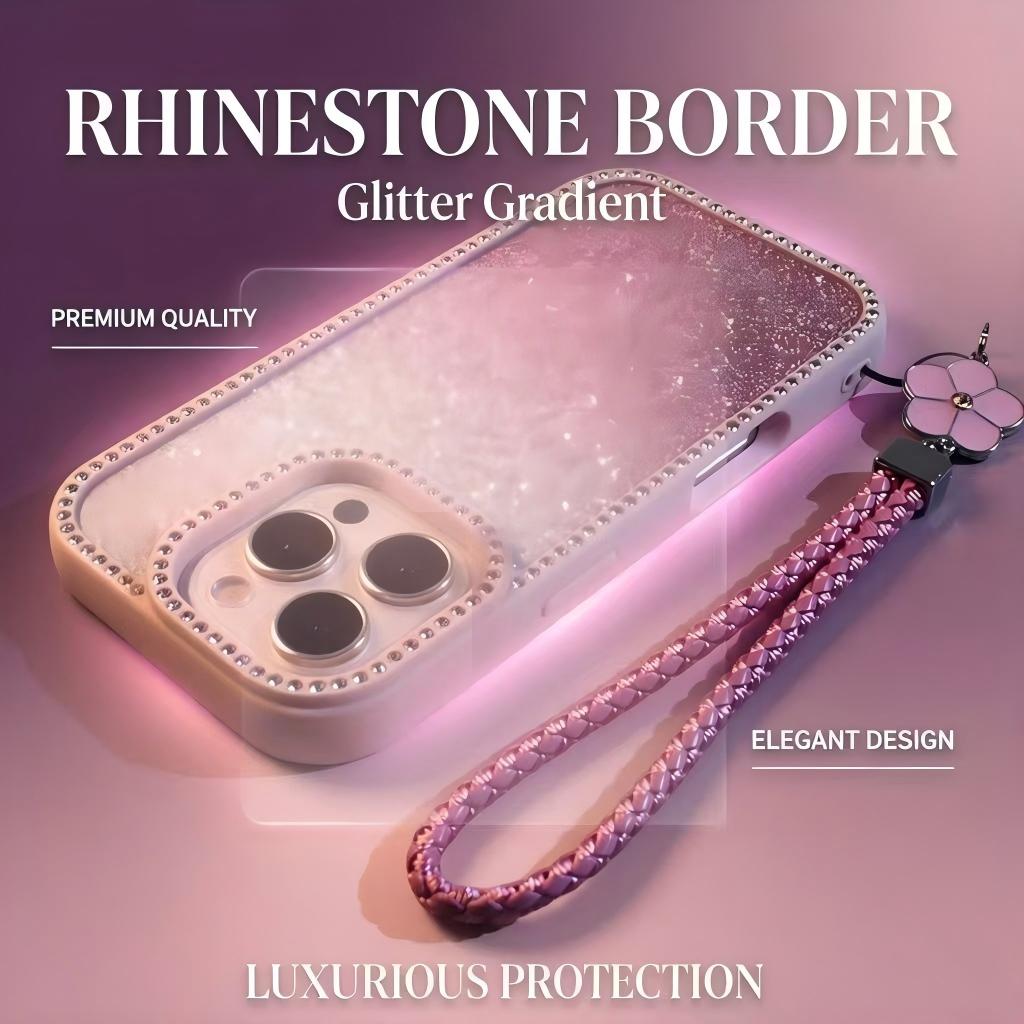 Gradient Color Case - Dubbelzijdige strass steentjes gradient glitter telefoonhoesje