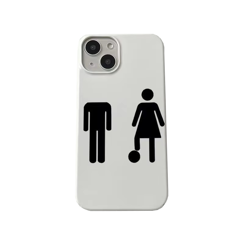 Phone Cases For Boys - Minimalistische mannen- en vrouwensymbolen telefoonhoesje voor