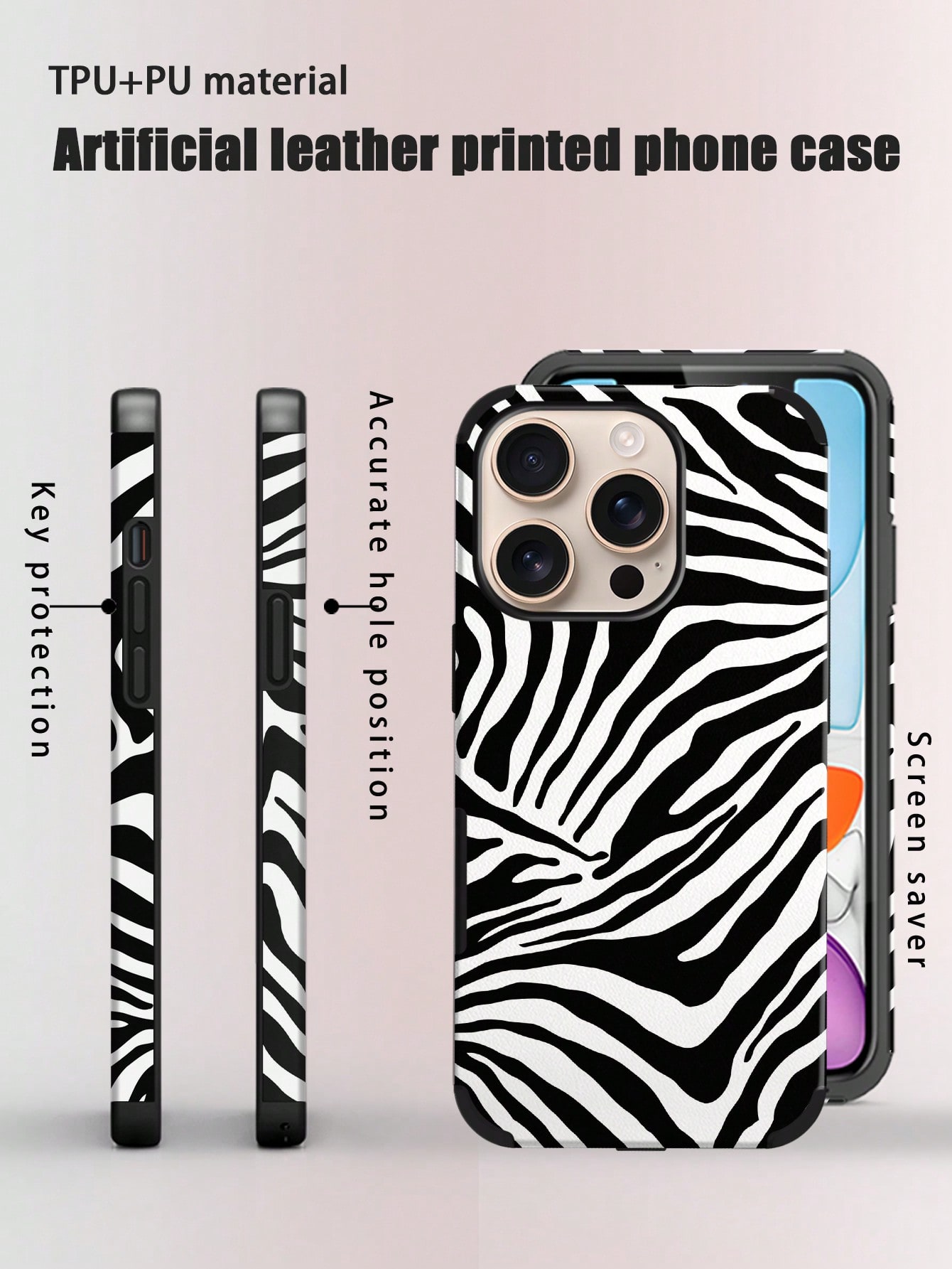 Phone Cases Zebra - Modieus telefoonhoesje met zebraprint en dierenmotieven,