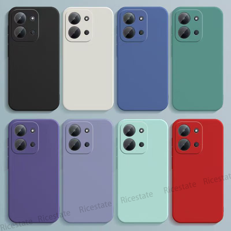 Phone Cases Eu - Vierkante vloeibare siliconen telefoonhoes voor Xiaomi