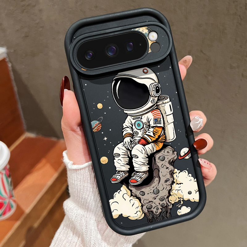 Phone Cases Pixel 10 Pro - Cartoon Astronaut Print TPU Telefoonhoesje voor