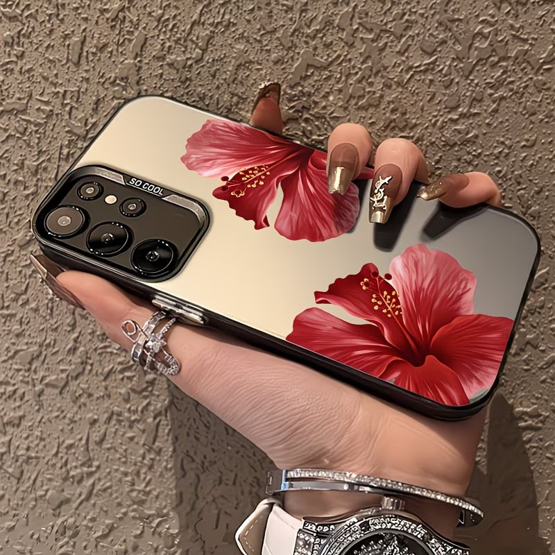 Telefoonhoesje met rood hibisc - Gradient Color Case recensie en prijs
