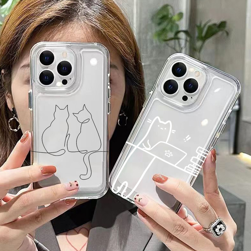 Schattige Line Cat Anti-drop T - Phone Cases Cat recensie en prijs