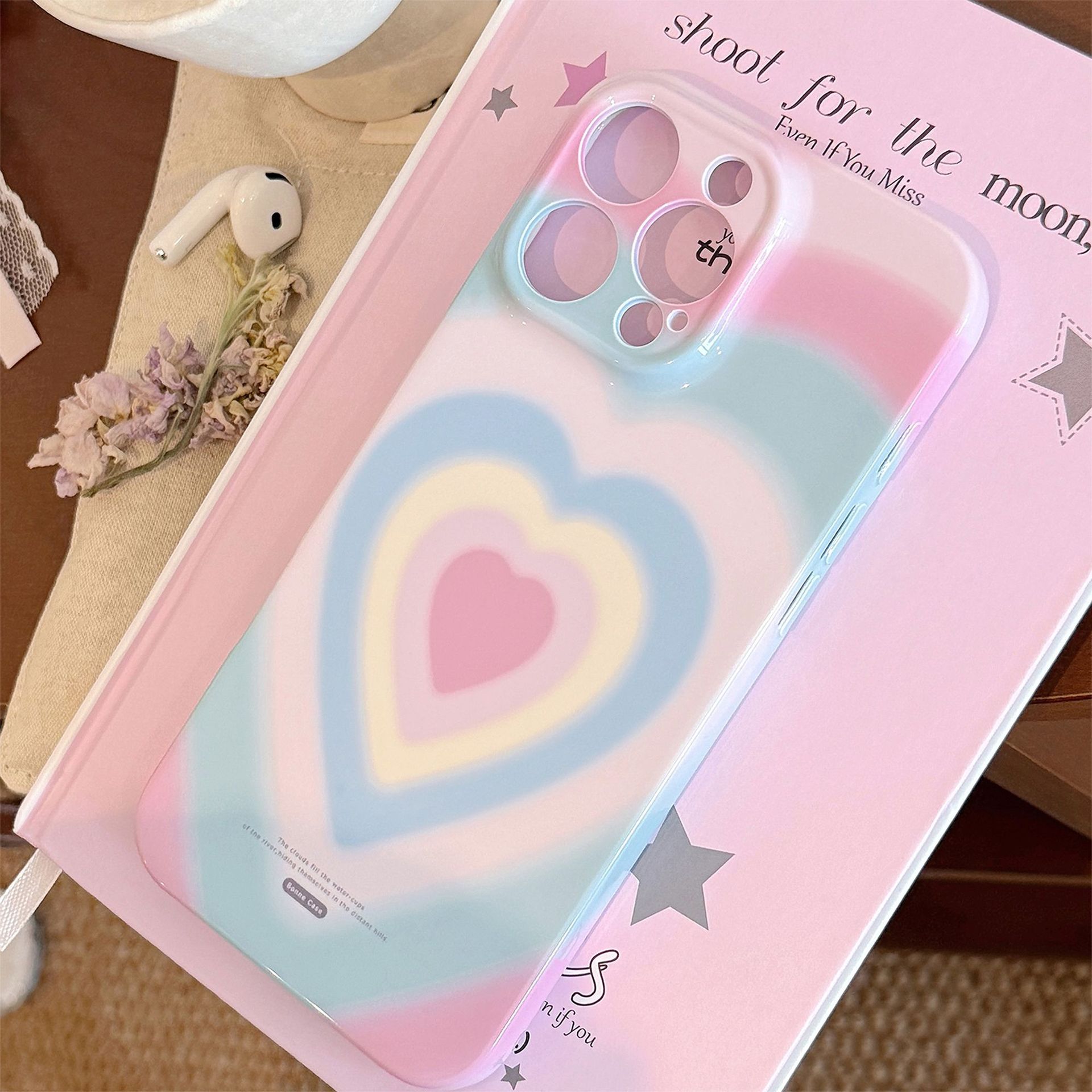 Luxe kleurrijke gradient hartj - Gradient Color Case recensie en prijs