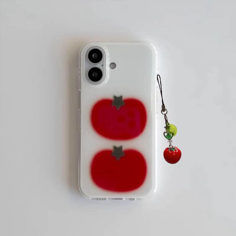 Koreaanse Ins Twee Ted Tomaat  - Phone Cases Korea recensie en prijs