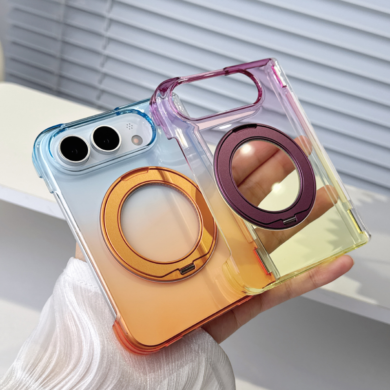 360 ° Draaibare metalen beugel - Gradient Color Case recensie en prijs