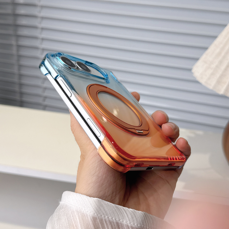 360 ° Draaibare metalen beugel - Gradient Color Case recensie en prijs