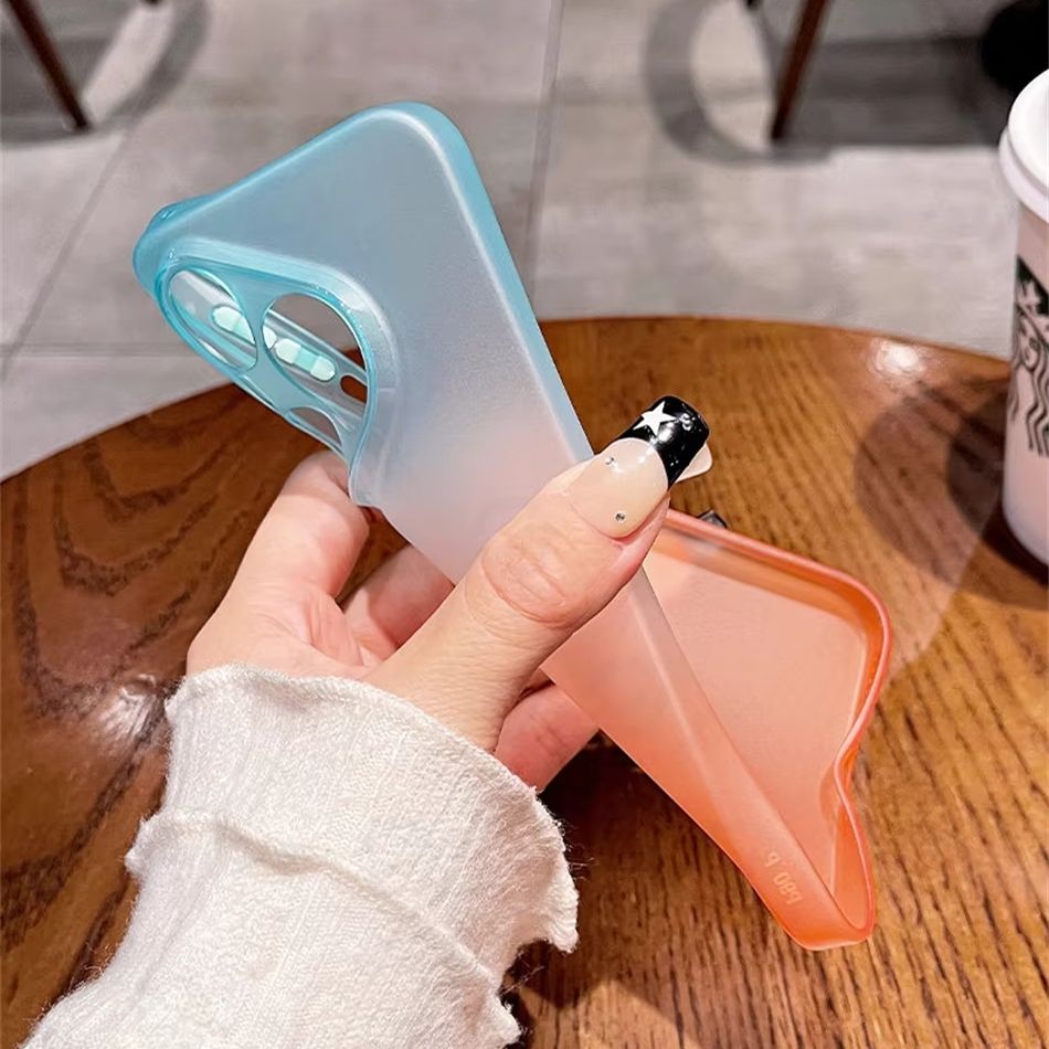 Simpele matte TPU gradientkleu - Gradient Color Case recensie en prijs