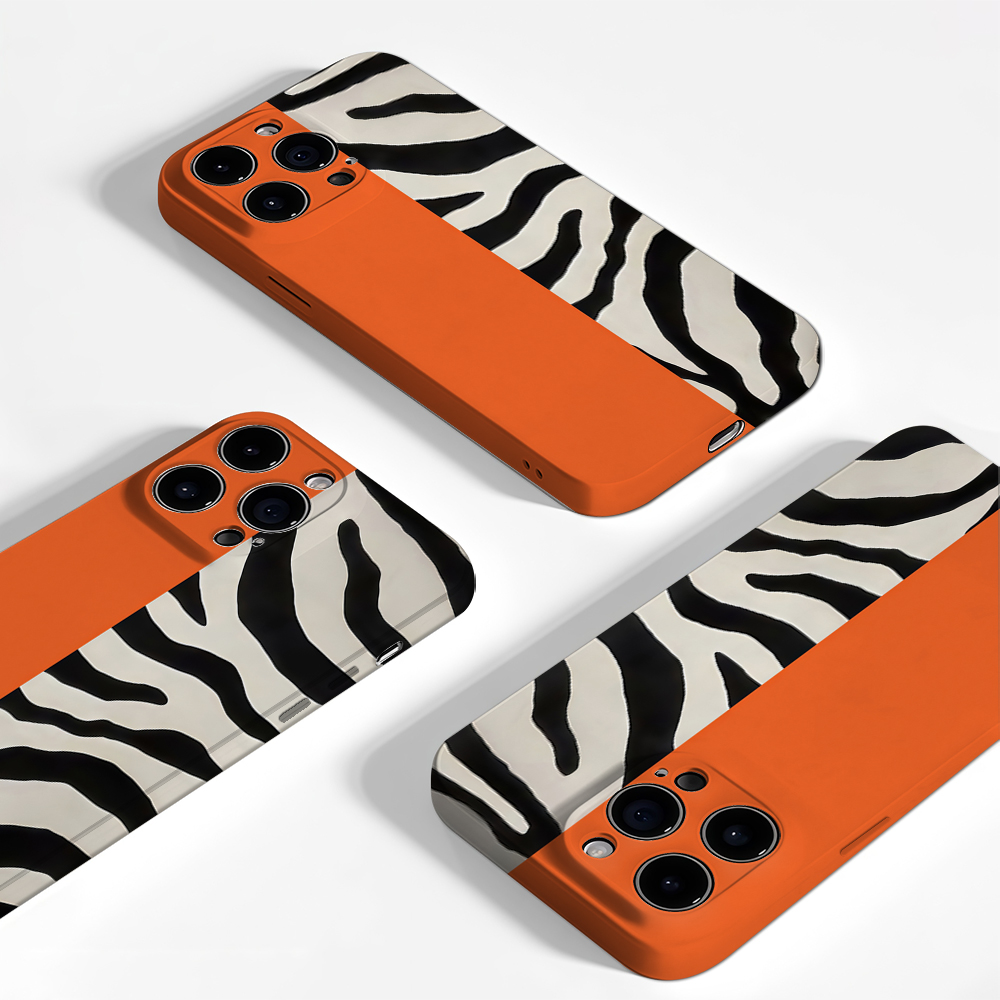 Oranje Zwart Zebra Kleurblok T - Phone Cases Zebra recensie en prijs