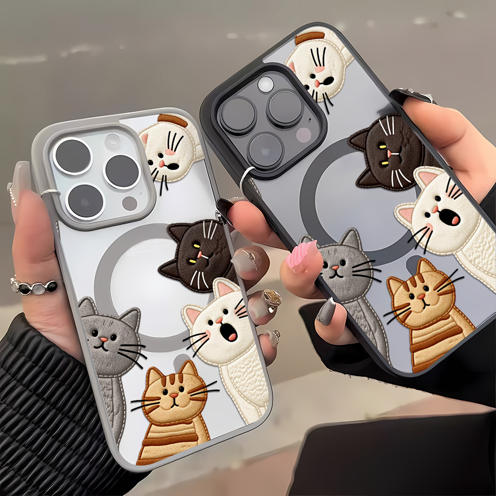 Schattig nep-borduurwerk katte - Phone Cases Cat recensie en prijs