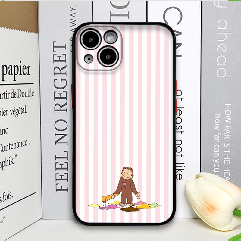 Cartoon gestreepte aap met kat - Phone Cases Cat recensie en prijs